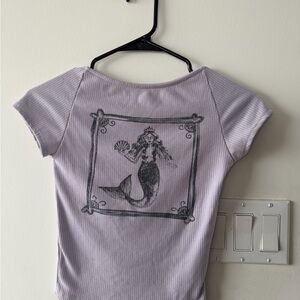 Kimchi Blue Lavender Mermaid Graphic Top